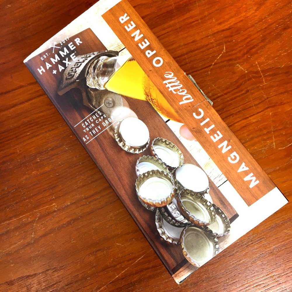 Hammer & Axe  Bottle Opener w/ magnet NWT